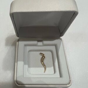 Italian Horn 14k Solid Gold Pendant Charm